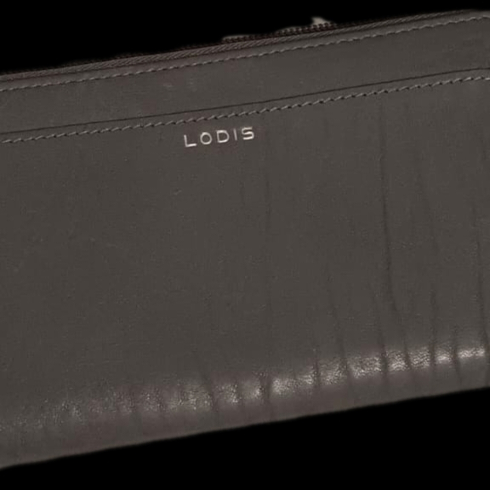 Lodis Black Leather Wallet Sleek Structured Design